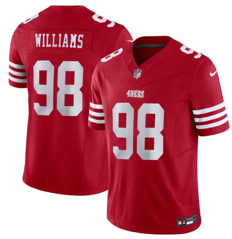 Men & Women & Youth San Francisco 49ers #98 Mykel Williams Red 2025 Draft F.U.S.E. Vapor Untouchable Limited Stitched Jersey->seattle seahawks->NFL Jersey
